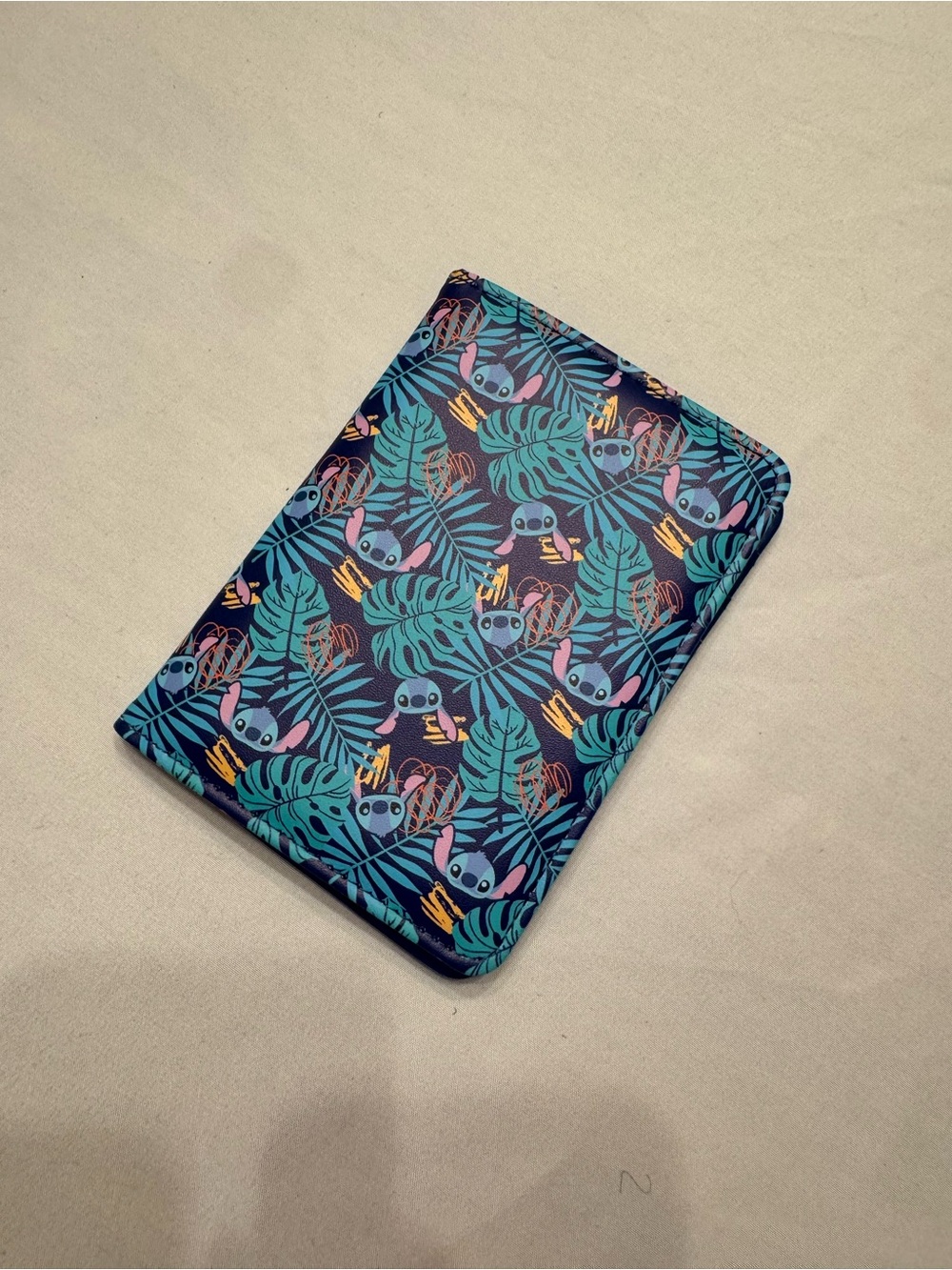 Disney Blue Tropical Stitch Passport Wallet